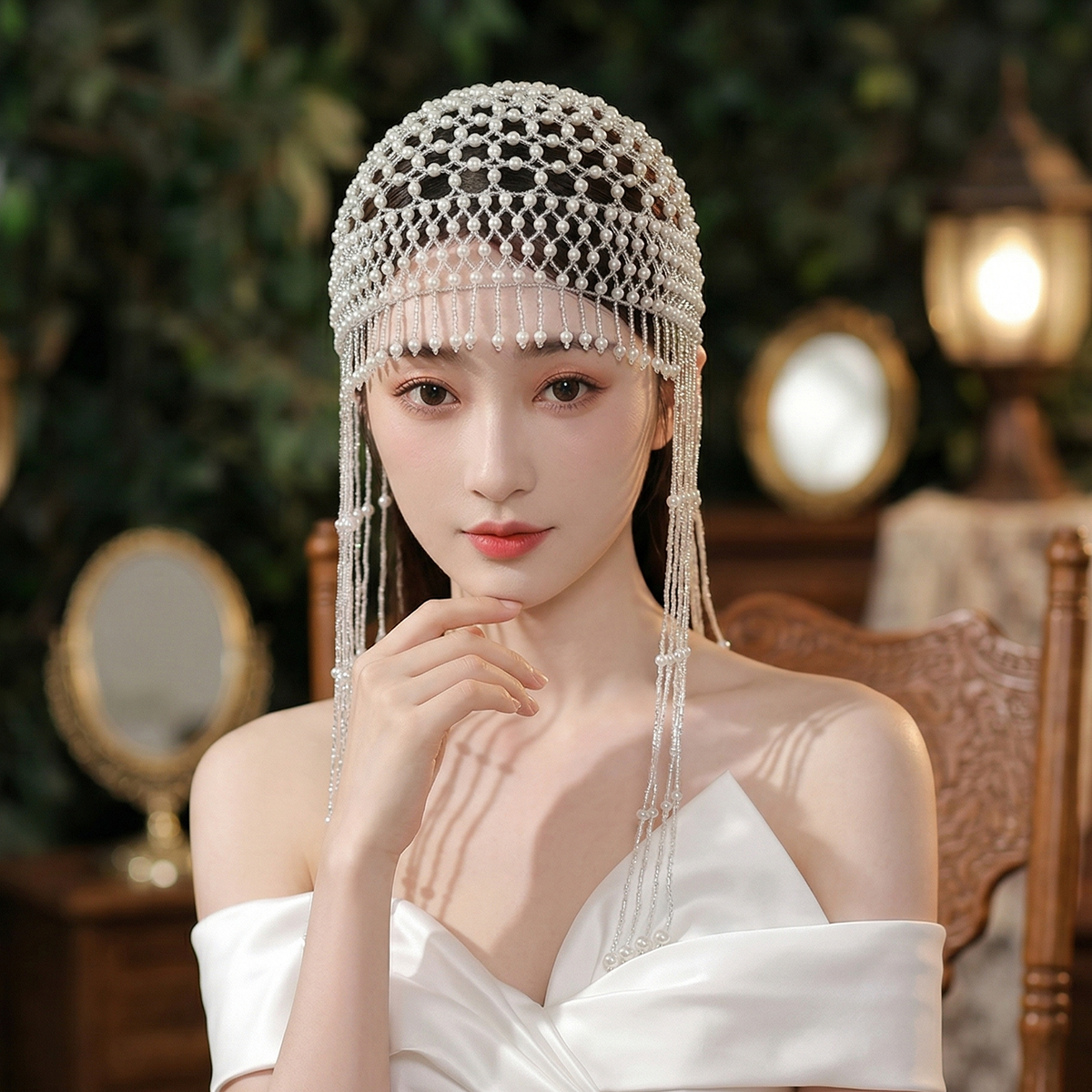 Luxury Pearls Beaded Headwrap  – обзор и цена Tech Hair Accessories