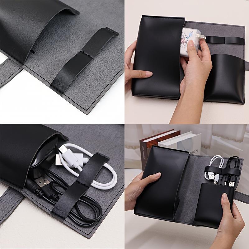 1PC PU Leather Multi-Compartme – обзор и цена Tech Accessories Travel Organizer Pouch