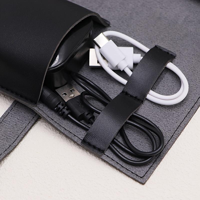 1PC PU Leather Multi-Compartme – обзор и цена Tech Accessories Travel Organizer Pouch