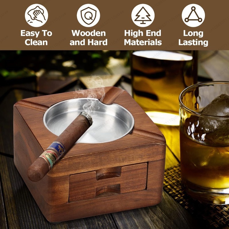 Wooden Cigar Ashtray with Phon – обзор и цена Tech Accessories For A Tablet