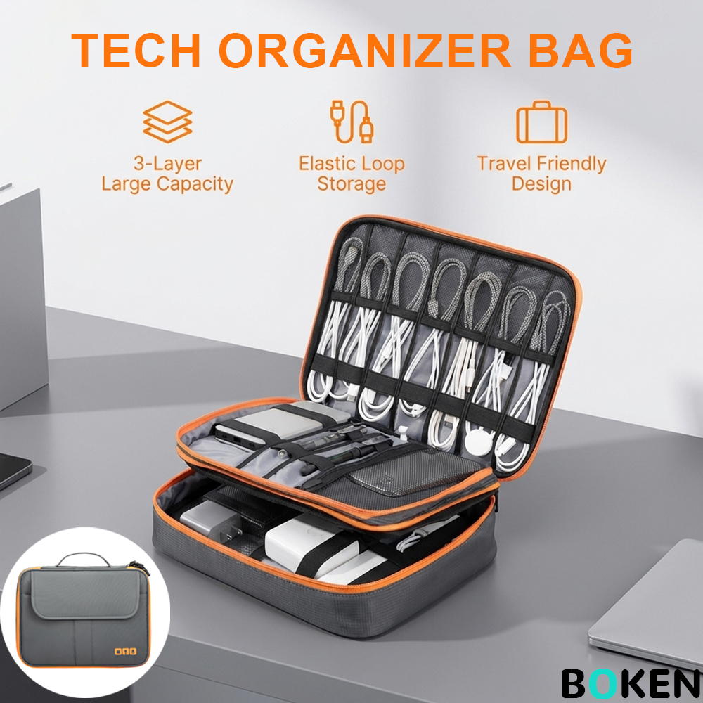 Large Capacity Tech Organizer  – обзор и цена Tech Accessories Travel Organizer Pouch