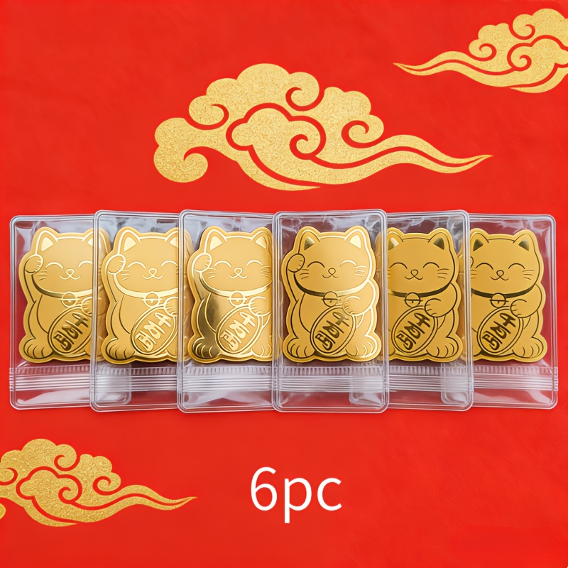 6 Gold Lucky Cat Stickers - De – обзор и цена Tech Accessories For A Tablet