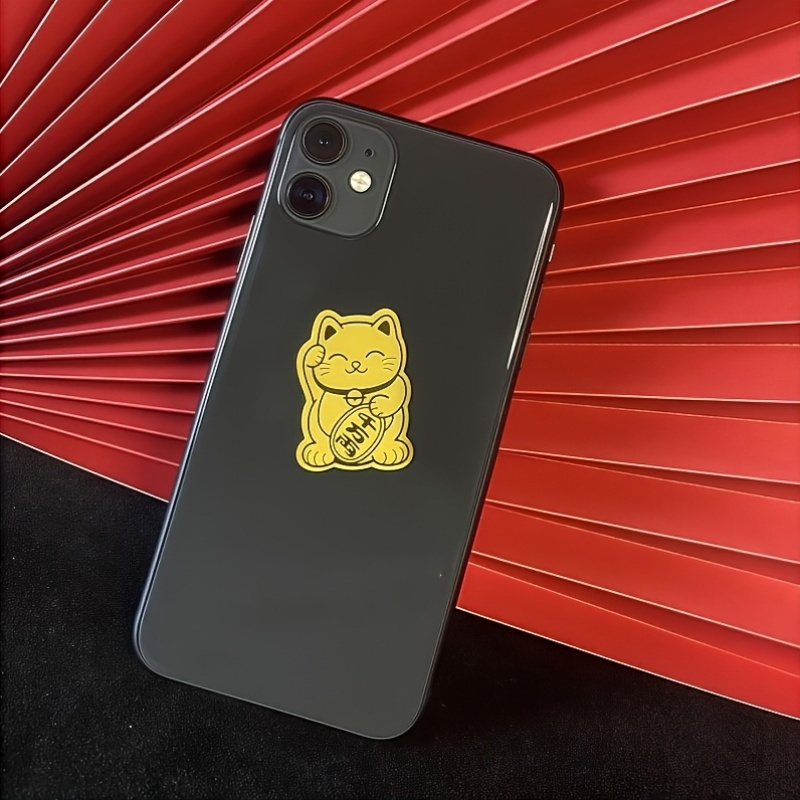 6 Gold Lucky Cat Stickers - De – обзор и цена Tech Accessories For A Tablet